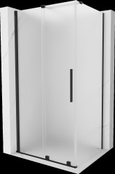 MEXEN/S - Velár sprchovací kút, posuvné dvere 110 x 85, dekor, čierna (871-110-085-31-70)