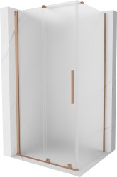 MEXEN/S - Velár sprchovací kút, posuvné dvere 120 x 70, dekor, meď kartáčovaná (871-120-070-31-65)