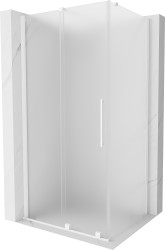 MEXEN/S - Velár sprchovací kút, posuvné dvere 120 x 85, dekor, biela (871-120-085-31-20)