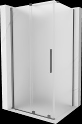 MEXEN/S - Velár sprchovací kút, posuvné dvere 120 x 85, dekor, grafit metal (871-120-085-31-95)