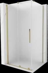 MEXEN/S - Velár sprchovací kút, posuvné dvere 120 x 85, dekor, zlato (871-120-085-31-50)