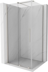 MEXEN/S - Velár sprchovací kút, posuvné dvere 130 x 90, transparent, nikel kefovaná (871-130-090-01-97)