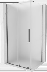 MEXEN/S - Velár sprchovací kút, posuvné dvere 140 x 90, dekor, grafit metal (871-140-090-31-95)
