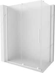 MEXEN/S - Velár sprchovací kút, posuvné dvere 150 x 70, dekor, biela (871-150-070-31-20)