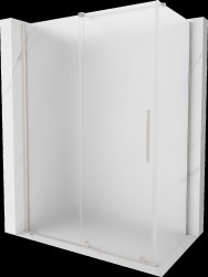 MEXEN/S - Velár sprchovací kút, posuvné dvere 150 x 85, dekor, nikel kartáčovaný (871-150-085-31-97)