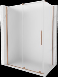 MEXEN/S - Velár sprchovací kút, posuvné dvere 150 x 90, dekor, meď kartáčovaná (871-150-090-31-65)