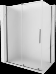 MEXEN/S - Velár sprchovací kút, posuvné dvere 160 x 70, dekor, grafit metal (871-160-070-31-95)