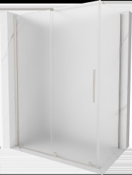 MEXEN/S - Velár sprchovací kút, posuvné dvere 160 x 70, dekor, nikel kartáčovaný (871-160-070-31-97)