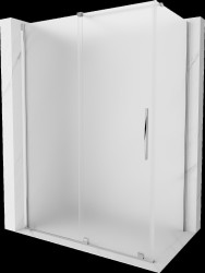 MEXEN/S - Velár sprchovací kút, posuvné dvere 160 x 85, dekor, chróm (871-160-085-31-01)