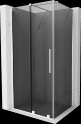 MEXEN/S - Velár sprchovací kút, posuvné dvere 90 x 70, grafit, biela (871-090-070-41-20)