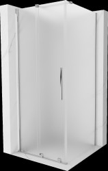 MEXEN/S - Velár sprchovací kút, posuvné dvere 90 x 90, dekor, chróm (871-090-090-31-01)