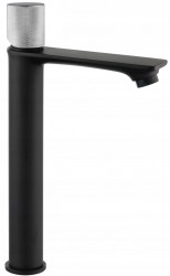 MEXEN/S - Vysoká umývadlová batéria Royo One, čierna / chróm (72211-77)