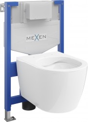 MEXEN/S - WC predstenová inštalačná sada Fenix XS-F s misou WC Carmen, biela (6803388XX00)