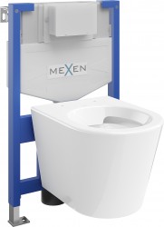 MEXEN/S - WC predstenová inštalačná sada Fenix XS-F s misou WC Rico, biela (6803372XX00)