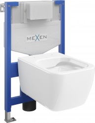 MEXEN/S - WC predstenová inštalačná sada Fenix XS-F s misou WC Stella, biela (6803368XX00)
