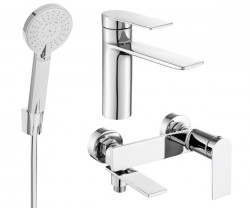 MEXEN/S - Zero SET umývadlová + vaňová batéria s príslušenstvom R40, chróm (71103R40-00)