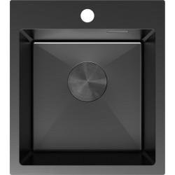 MEXEN - Solix oceľový drez 1-bowl 400 x 450 mm, čierna (6401401000-70)
