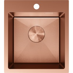 MEXEN - Solix oceľový drez 1-bowl 400 x 450 mm, meď HC (6401401000-65HC)