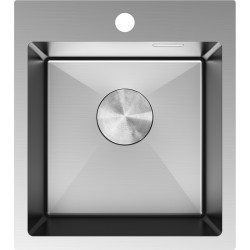 MEXEN - Solix oceľový drez 1-bowl 400 x 450 mm, nerez (6401401000-01)