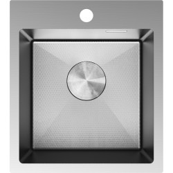 MEXEN - Solix oceľový drez 1-bowl 400 x 450 mm, nerez HC (6401401000-01HC)