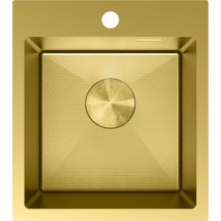 MEXEN - Solix oceľový drez 1-bowl 400 x 450 mm, zlatá HC (6401401000-55HC)