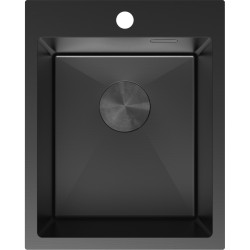 MEXEN - Solix oceľový drez 1-bowl 400 x 500 mm, čierna (6406401000-70)