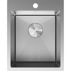 MEXEN - Solix oceľový drez 1-bowl 400 x 500 mm, nerez HC (6406401000-01HC)