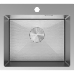 MEXEN - Solix oceľový drez 1-bowl 500 x 450 mm, nerez HC (6402501000-01HC)
