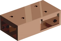 MEXEN - Spojka stabilizačných vzpier pre sprchové zásteny Kioto ružovozlatá (800-09-60)