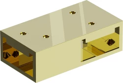 MEXEN - Spojka stabilizačných vzpier pre sprchové zásteny Kioto zlatá (800-09-50)