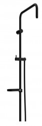 MEXEN - Sprchová souprava X, hladká hadica 150cm, mydlovnička, čierne (79391-70)