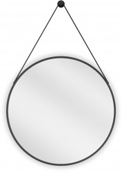 MEXEN - String zrkadlo 60 cm, čierny rám (9854-060-060-000-70)