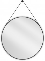 MEXEN - String zrkadlo 80 cm, čierny rám (9854-080-080-000-70)