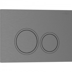 MEXEN - Tex 01 splachovacie tlačidlo, grafit kartáčovaná (6101-12)