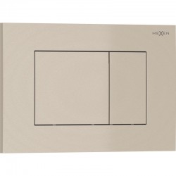 MEXEN - Tex 02 splachovacie tlačidlo, béžový (6102-07)