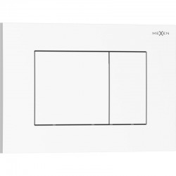 MEXEN - Tex 02 splachovacie tlačidlo, biela lesklá (6102-01)