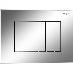 MEXEN - Tex 02 splachovacie tlačidlo, chróm lesklá (6102-03)