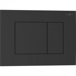 MEXEN - Tex 02 splachovacie tlačidlo, čierna matná (6102-02)