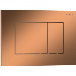 MEXEN - Tex 02 splachovacie tlačidlo, ružové zlato lesklá (6102-09)