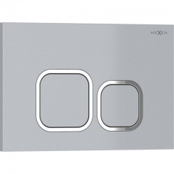 MEXEN - Tex 03 splachovacie tlačidlo, chróm matná (6103-04)