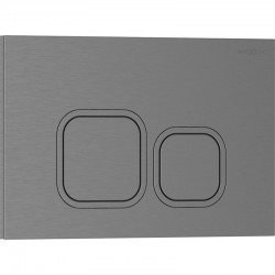 MEXEN - Tex 03 splachovacie tlačidlo, grafit kartáčovaná (6103-12)