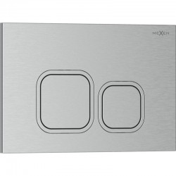 MEXEN - Tex 03 splachovacie tlačidlo, nikel kartáčovaný (6103-10)