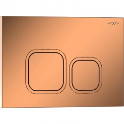 MEXEN - Tex 03 splachovacie tlačidlo, ružové zlato lesklá (6103-09)