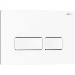 MEXEN - Tex 04 splachovacie tlačidlo, biela lesklá (6104-01)