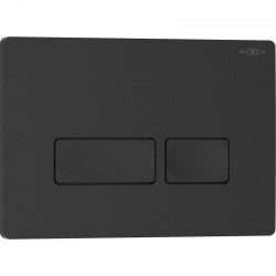 MEXEN - Tex 04 splachovacie tlačidlo, čierna matná (6104-02)