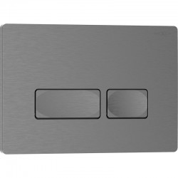 MEXEN - Tex 04 splachovacie tlačidlo, grafit kartáčovaná (6104-12)