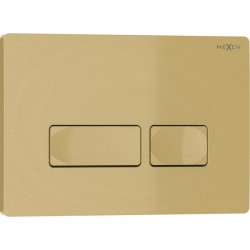 MEXEN - Tex 04 splachovacie tlačidlo, zlatá (6104-06)