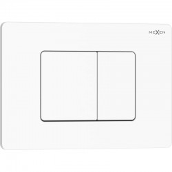 MEXEN - Tex 05 splachovacie tlačidlo, biela lesklá (6105-01)
