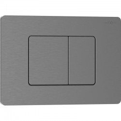 MEXEN - Tex 05 splachovacie tlačidlo, grafit kartáčovaná (6105-12)