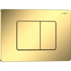 MEXEN - Tex 05 splachovacie tlačidlo, zlatá szampański lesklá (6105-08)
